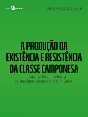 cover image of A produção da existência e resistência da classe camponesa